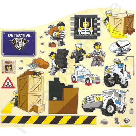 LEGO CITY POLICE WALL STICKERS OFFICIAL NEW 25 PIECES ROOM DECOR | eBay