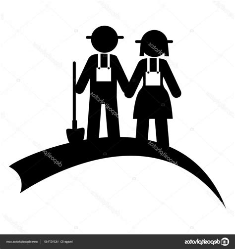 Farmer Silhouette Vector at Vectorified.com | Collection of Farmer Silhouette Vector free for ...