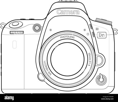 DSLR Camera Outline Stock Vector Image & Art - Alamy