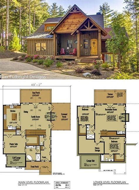 10 Cabin Floor Plans - Page 2 of 3 - Cozy Homes Life Free House Plans, Cabin House Plans ...