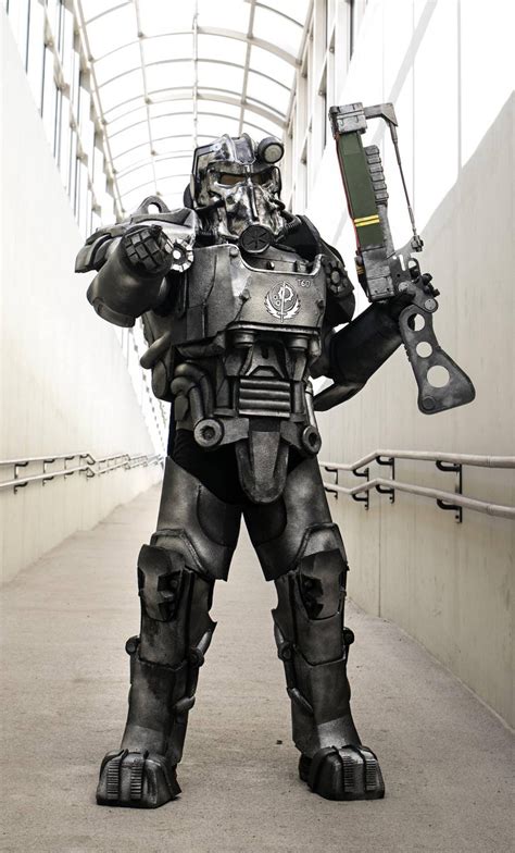 Fallout Style T60 Power Armor Costume with Laser Rifle