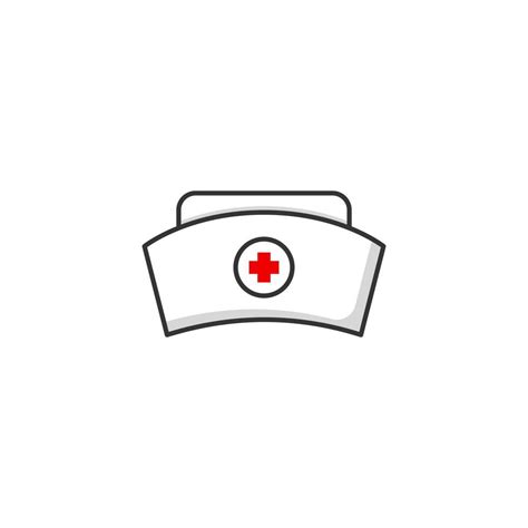 Nurse hat icon with cartoon style. Icon for web design, apps, sticker, banner, poster, printing ...