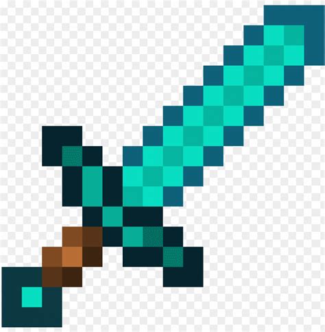 Diamond Sword Pixel Art Minecraft