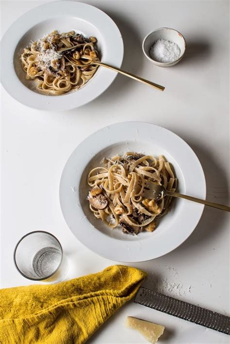 Fettuccine with Mushrooms, Walnuts and Parmesan | Cup of Jo