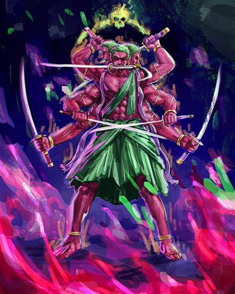 Zoro Asura by AliasArtworks on DeviantArt