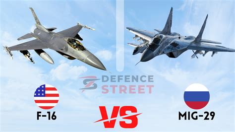 F-16 Vs MiG-29 Comparison, BVR & Dogfight - Defence Street