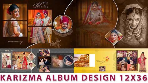 30 Karizma Album Design 12x36 PSD Templates Collection in 200px resolution quality with fully ...