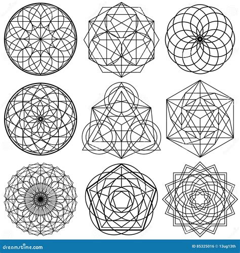 Sacred Geometry Symbols Vector - Set 02 | CartoonDealer.com #85325016