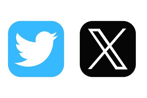 X New Twitter icon. Twitter rebrand little bird to X letter symbol. Twitter X new logo vcetor ...