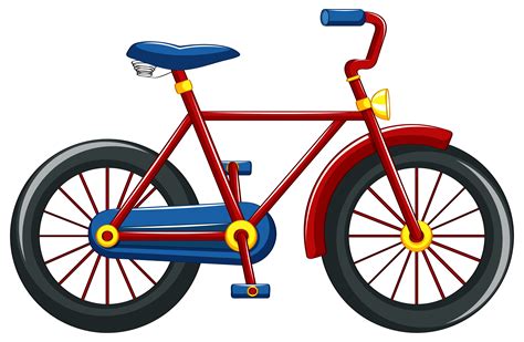 Bicycle with red frame 434200 Vector Art at Vecteezy