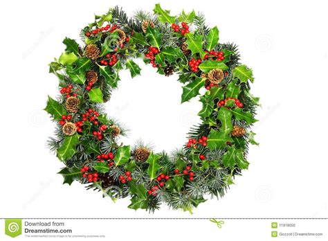 christmas holly wreath clipart - Clipground