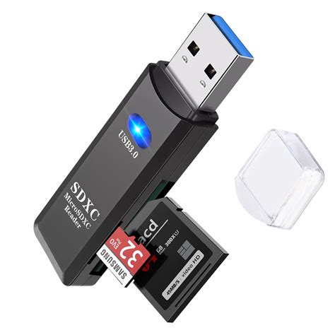 TSV USB 3.0 Portable Card Reader for SD, SDHC, SDXC, MicroSD, MicroSDHC, MicroSDXC, All-in-One ...