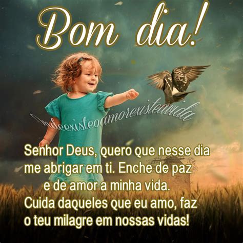 Bom Dia! Senhor Deus, quero que nesse dia me abrigar em ti!