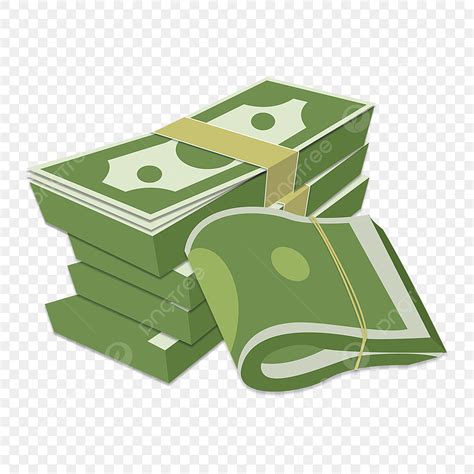 Green Money Clipart Vector, Money Clipart Green Money Cartoon Clipart Elements, Money, Wealth ...