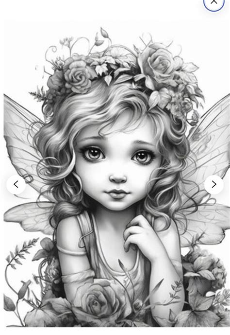 Pin by Susan Brown on Coloring pages | Grayscale coloring books, Fairy coloring pages, Cute ...