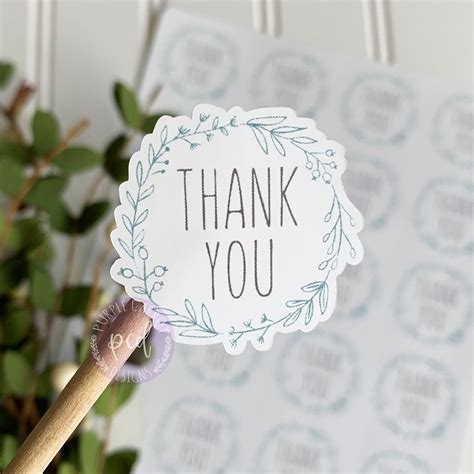 Thank You Sticker Small Shop Products Party Favor Etsy | Etsy | Thank you sticker, Etsy stickers ...