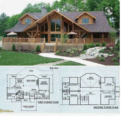 Rustic Log Cabin Floor Plans - Image to u