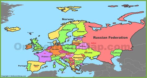 Map Of Europe With Capitals, 49% OFF