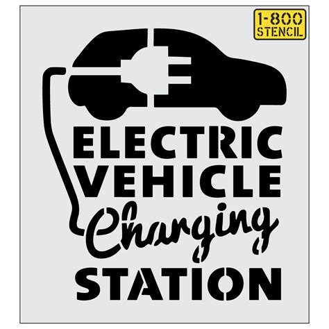 Electric Vehicle Parking and Charging Station Stencils Page 2 - 1-800-Stencil