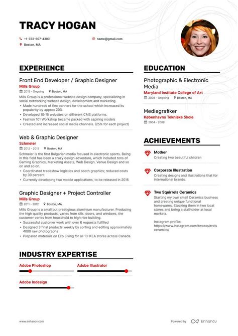 Download 21+ Graphic Design Resume - Free Samples , Examples & Format ...