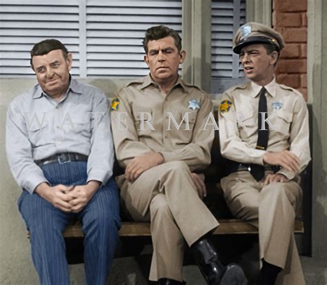 The Andy Griffith Show DIGITAL DOWNLOAD Custom COLORIZED Digital Photo Andy, Barney and Mr ...