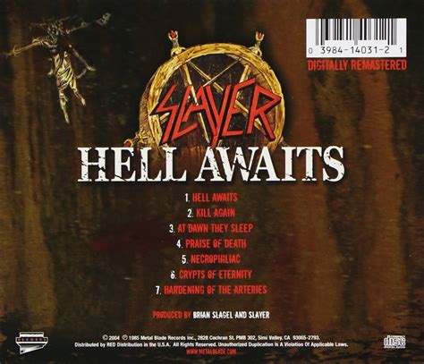 Classic Rock Covers Database (full album torrents): Slayer - Hell ...