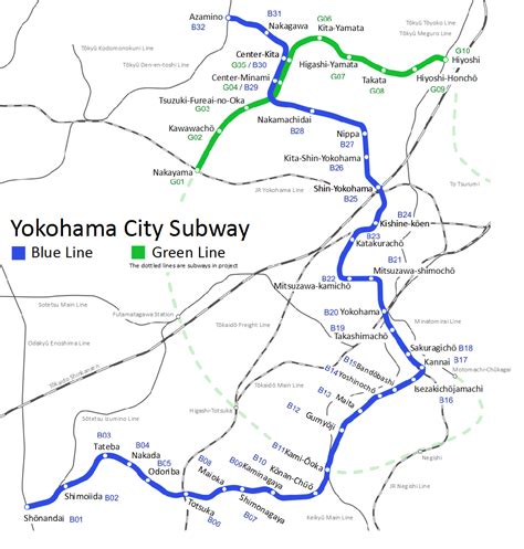 Yokohama Municipal Subway – Subway maps worldwide + Lines, Route, Schedules