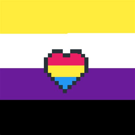 Pixilart - Non-binary pansexual flag by YOHIOloid56