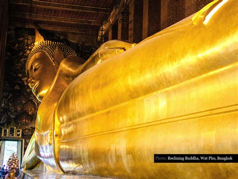 Reclining Buddha at Wat Pho in Bangkok, Thailand