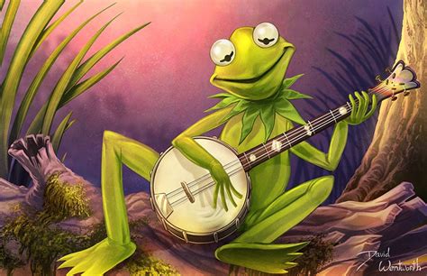 The Rainbow Connection kermit the Frog Original Art Print - Etsy