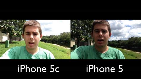 iPhone 5c vs. iPhone 5: NEW Front-Facing Camera Test (720p HD) - YouTube