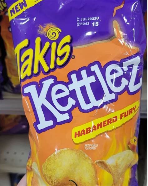 Takis Kettlez Habanero Fury Potato Chips | Potato chips, Flavors, Pop tarts