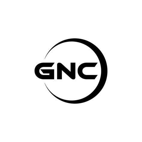 GNC letter logo design in illustration. Vector logo, calligraphy designs for logo, Poster ...