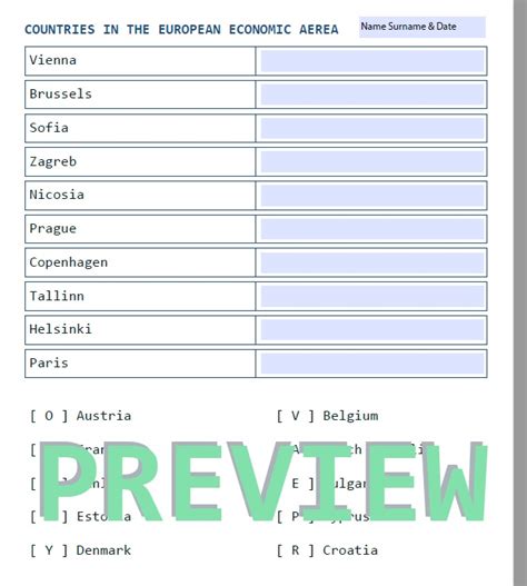 EUROPEAN UNION - CAPITALS QUIZ | Made By Teachers