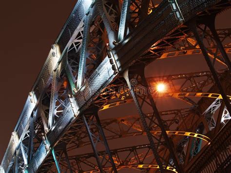 Arch of bridge in night stock photo. Image of abstract - 7509610