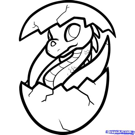 Dragon Coloring Pages Easy Cute Baby Dragon Drawings - Choose a ...