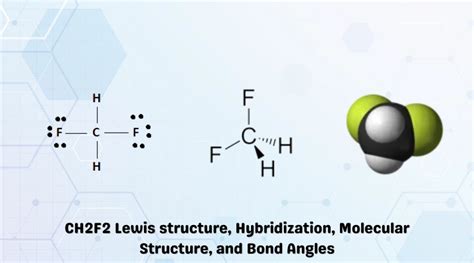 CH2F2 Lewis structure, Hybridization, Molecular Structure, and Bond Angles - Geometry of Molecules