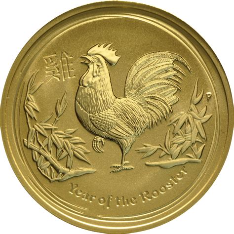 Buy 1oz Perth Mint Lunar Rooster Gold Coin | from BullionByPost - From $1,431