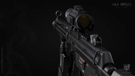 ArtStation - H&K MP5A3 pack (standard factory version and accessories ...