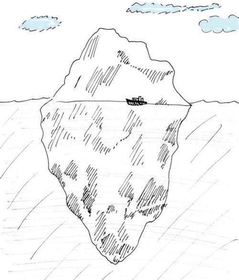 Iceberg Drawing, Pencil, Sketch, Colorful, Realistic Art Images ...