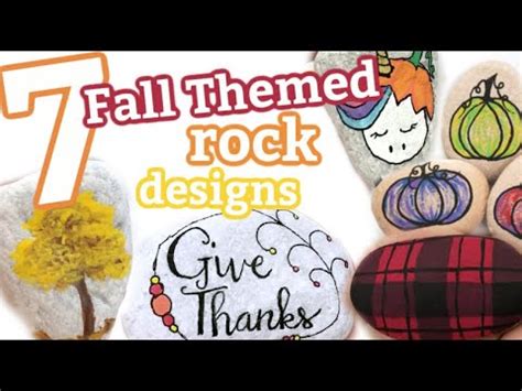 Rock Painting Ideas FOR FALL || Autumn Stone Painting Tutorials for ...