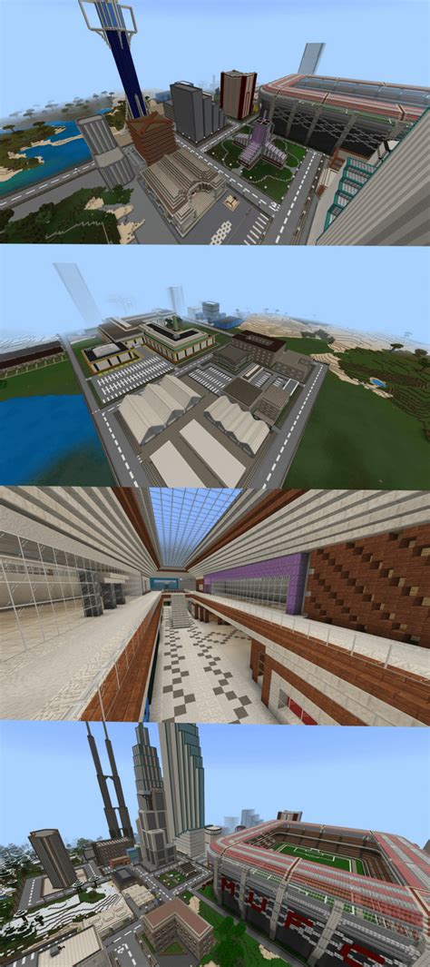 Just a few shots of my city, made in creative mode but 100% solo build. : r/Minecraft