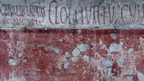 Pompeii Graffiti That Reveals The Raunchy Side Of Ancient Rome