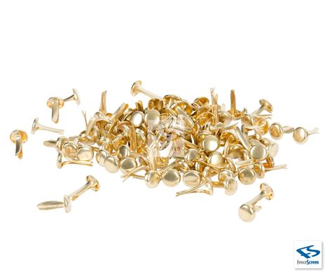 Solid Brass Fasteners used for Privacy Fence Tape