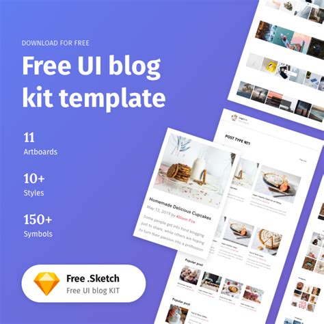 Free Sketch UI Kit Templates