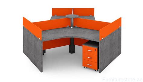 Amaranta Three Cubicle Workstation - Office Furniture In Dubai