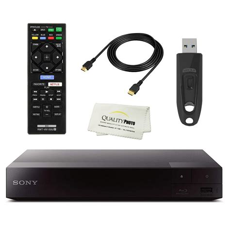 Sony BDP3700 4K Upscaling 3D Streaming Blu-ray DVD Player Built in Wi-Fi - Remote Control - High ...