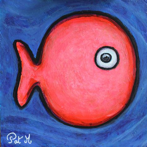 Pink fish painting | Pat'M