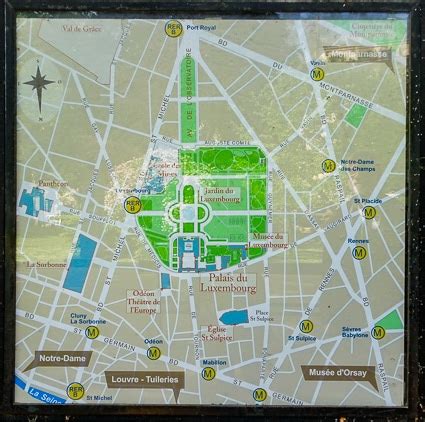 Luxembourg Garden Paris Map | Fasci Garden