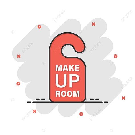 Hotel Sign Icon With Clean Cartoon Illustration Bed Handle Splash ...